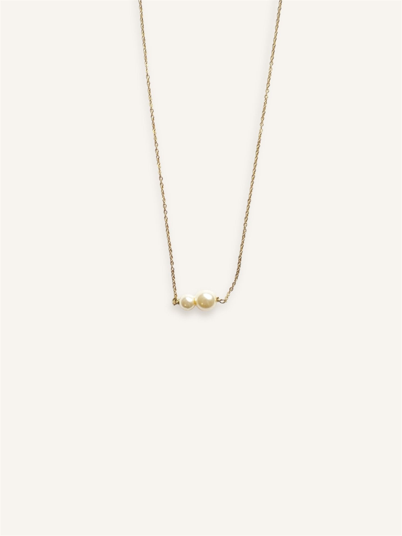 Collier double perles - 13Or