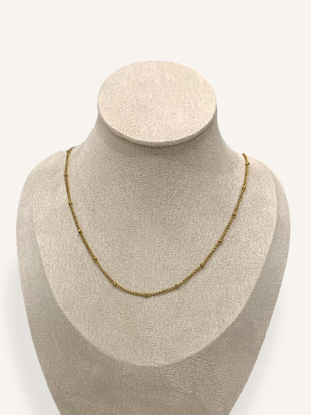 Chaîne Fine Perles en Acier Inoxydable