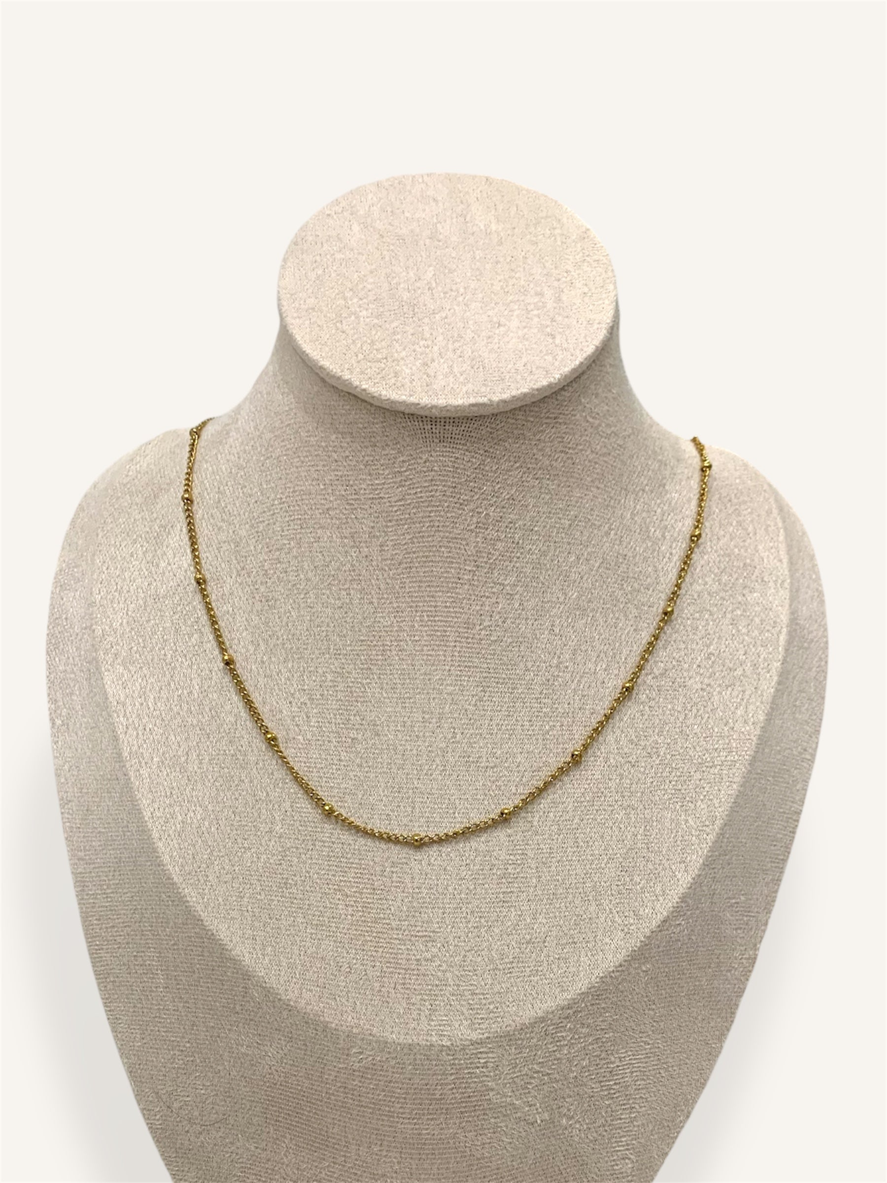 Chaîne Fine Perles en Acier Inoxydable