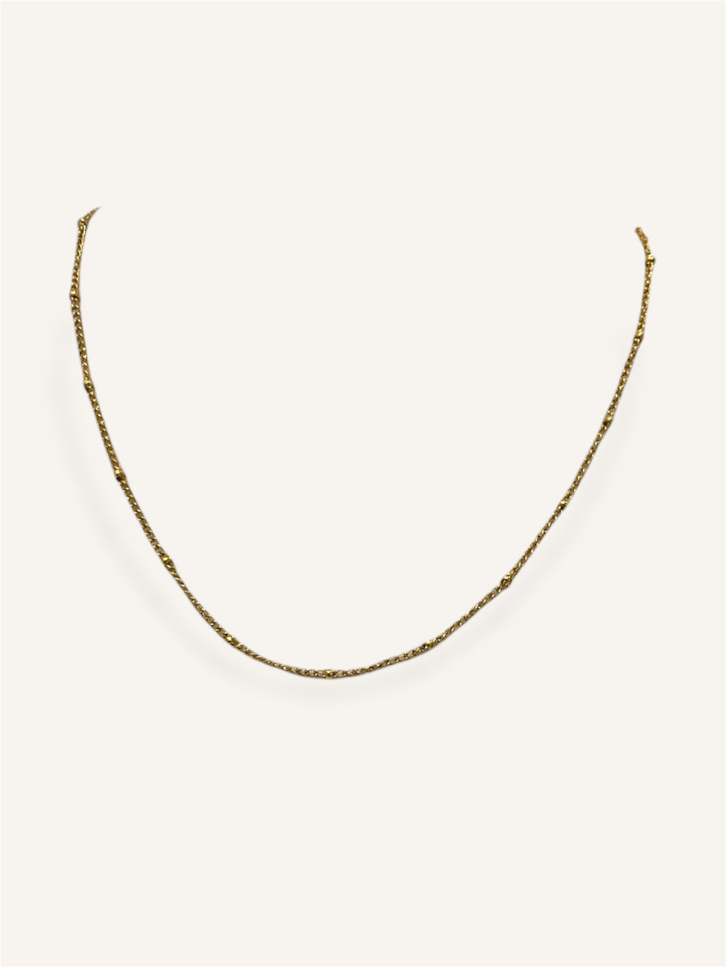 Chaîne Fine Perles en Acier Inoxydable