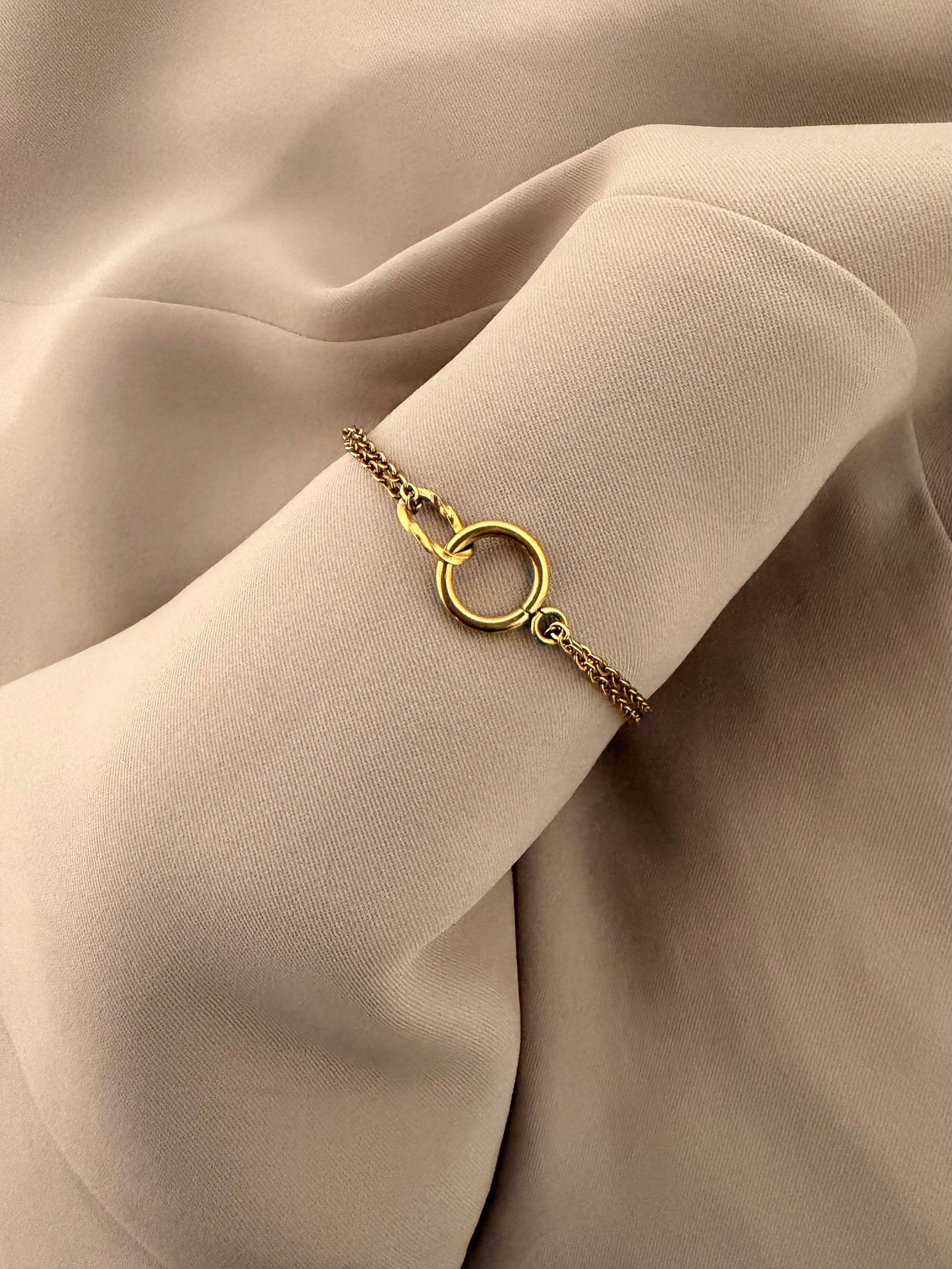 Bracelet anneaux doublé