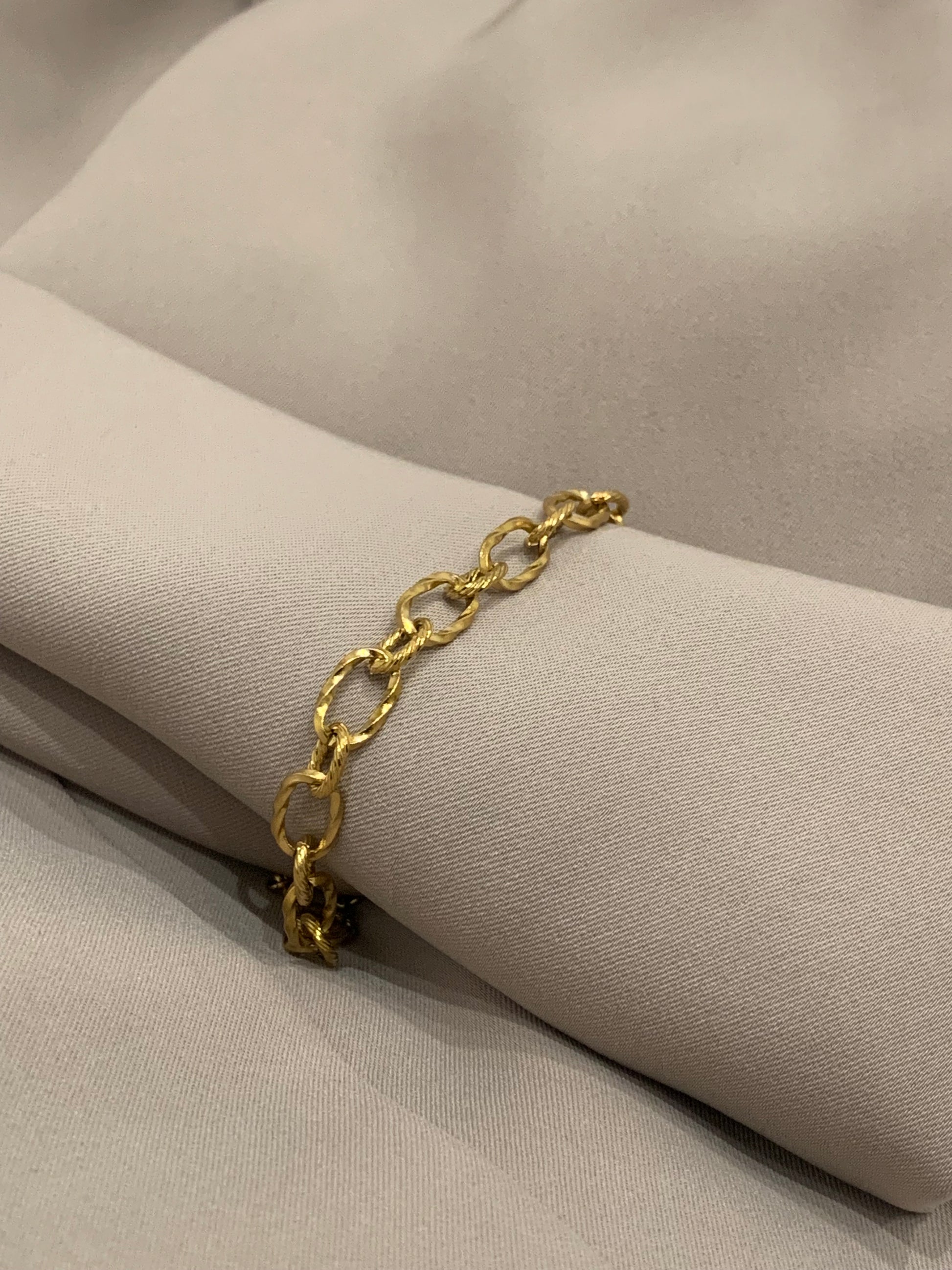 Bracelet Maille Torsadé en Acier Inoxydable