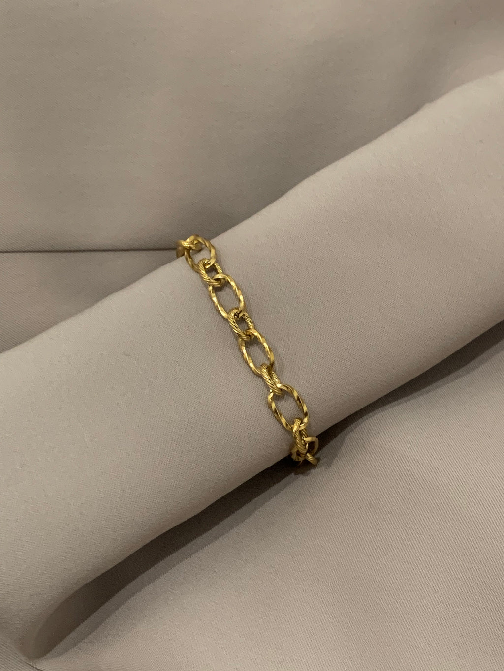 Bracelet Maille Torsadé en Acier Inoxydable