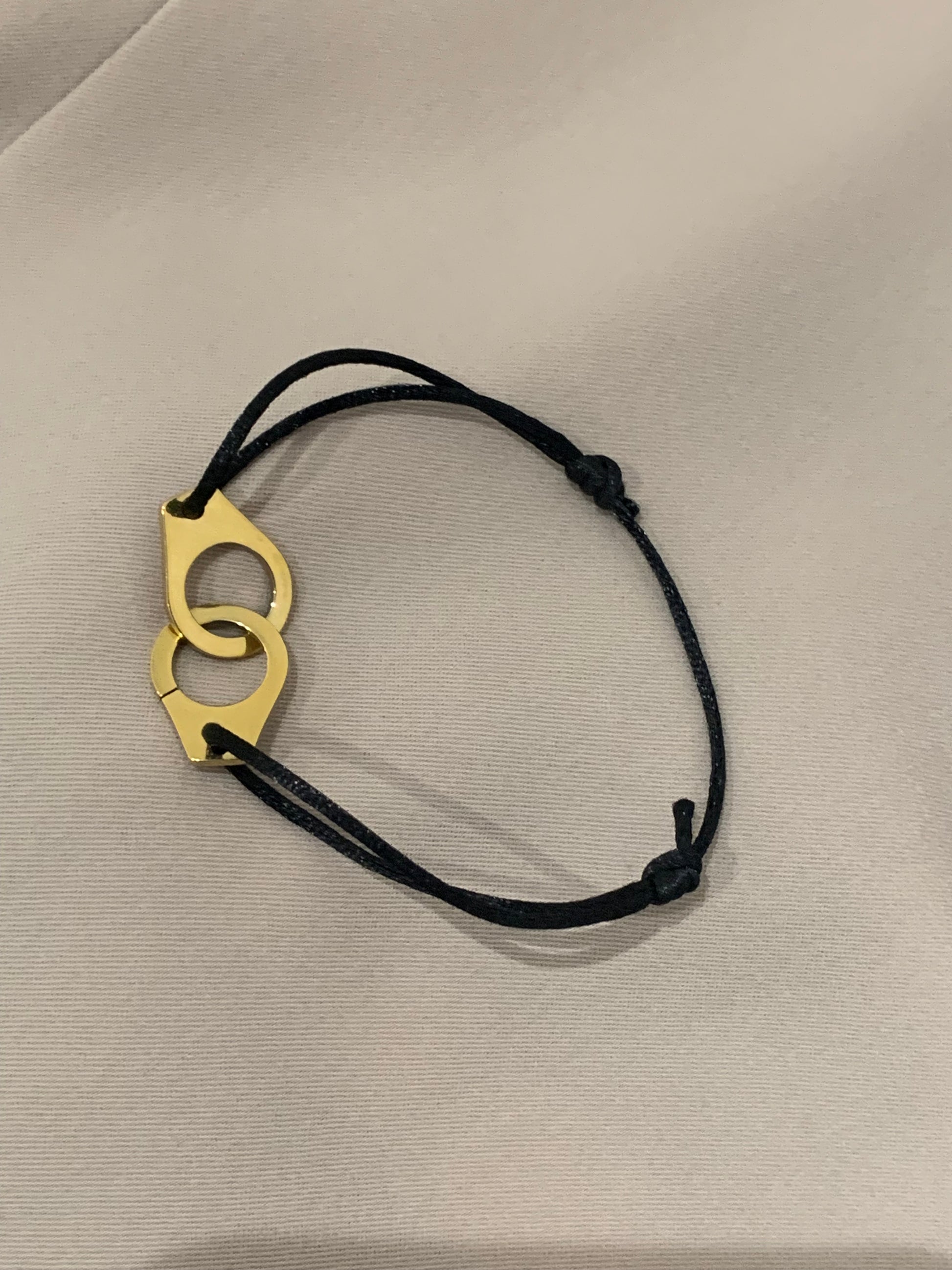 Bracelet Cordon Menottes en Acier Inoxydable